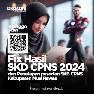 Pengumuman Hasil SKD dan Penetapan Peserta SKB CPNS Pemerintah Kabupaten Musi Rawas Tahun 2024